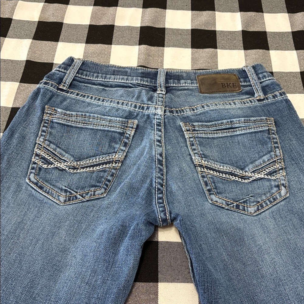 Buckle BKE Carter Bootleg Jeans Double Back Pockets Men's Size 30 x 32 Stretch